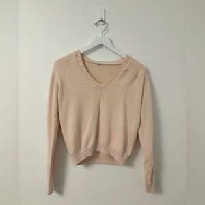 john galt/brandy melville pink knitted sweater